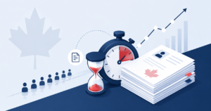 IRCC processing times 2026 chart showing Canada immigration application wait times by category